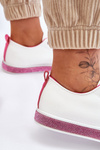 Women's Low Sneakers With Jets White-Pink Demira