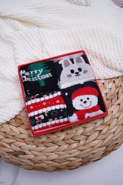 Women's Scented Socks Set of 4 Pairs Christmas COSAS A5