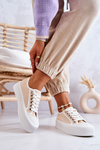 Low Sneakers On Platform Beige Mischa
