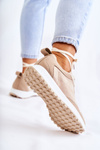 Women's Suede Sports Shoes Beige Nayla