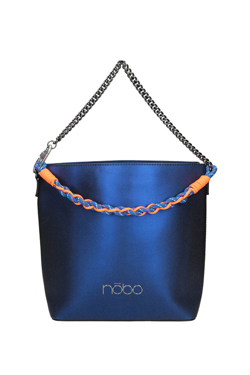 Classic Leather Handbag Nobo M1280-C012 Navy blue