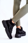 Women's High Sport Shoes Memory Foam System Big Star KK274356 Black
