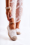 Women's Openwork Espadrilles White Letisa