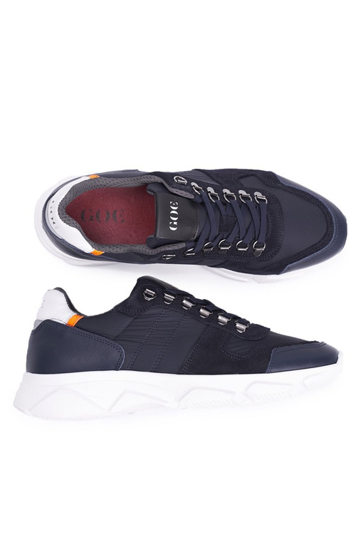 Men's Leather Sports Footwear Navy Blue FF1N3020