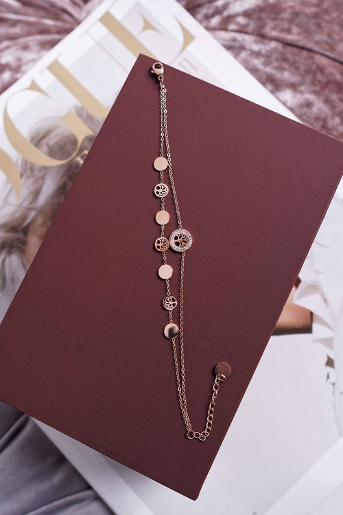 Women's Celebrity Bracelet Rose Gold Tree of Life