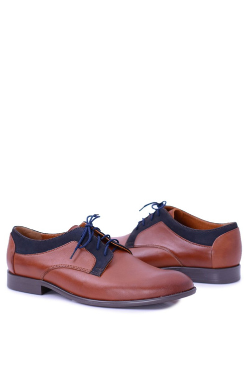 Men's Bednarek Elegant Leather Semi Shoes Brown Maksim