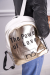 Classic Women's Backpack Nobo White Gold NBAG-I1990-CM00