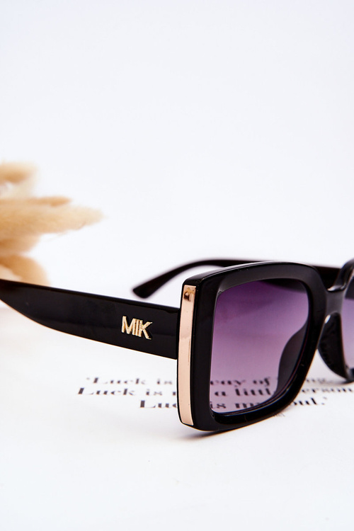 Sunglasses With Decoration M2366 Black Gradient Violet