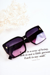 Square Sunglasses Ombre V110021 Black