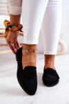 Suede Loafers With Belt Black Jayden