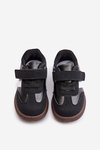 Dziecięce Sneakersy Zapinane Na Rzep Czarne Tromella 