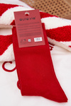 Men's Christmas Socks Laughing Santa Red