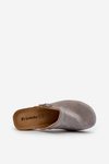 Women's Low Heel Mules Inblu BL000004 Grey