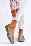 Openwork Fashionable Ballerinas Green Thiago