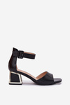 Black Heeled Sandals Women Zennia
