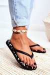 Rubber Flip Flops Lu Boo Black