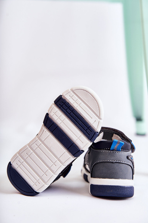 Comfortable Children's Sandals Dark Grey Samell