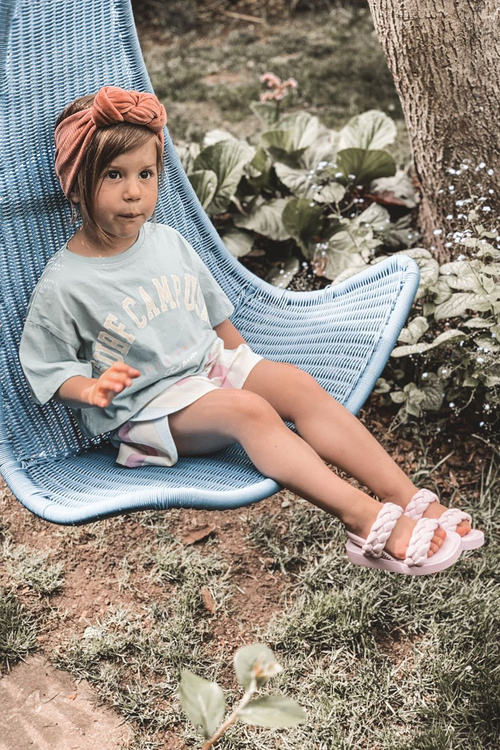 Dziecięce Sandały Ze Ściągaczem Fioletowe Cutie-Pie