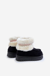 Snow Boots Children's Boots With Fur And Pattern Black Melefia