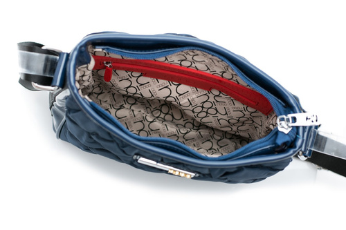 Quilted Navy Blue Handbag Letter Bag Nobo