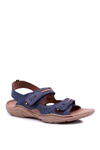 Men's Leather Sandals Navy Blue Lop