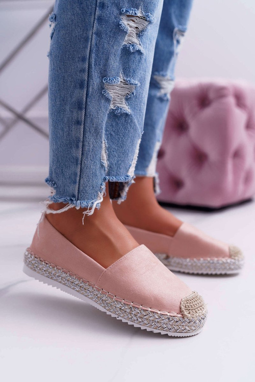 Espadryle Damskie Różowe Carian