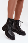 Women's Work Boots with Lining Black Ivonelle