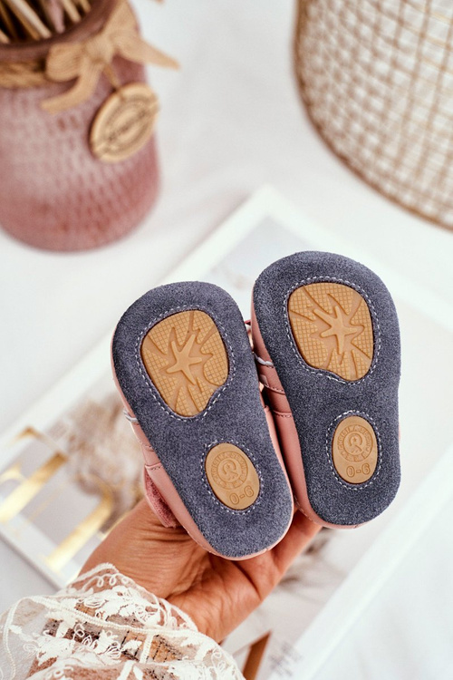 Child's Sandals For Girls Pink Leather Maentra