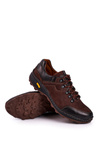 Men's Trekking Leather Shoes Bednarek Activ Brown