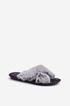 Kapcie Damskie Futrzane Inblu 6800006D Szare