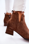 Women's Classic Boots With Zipper Brown Ellene
