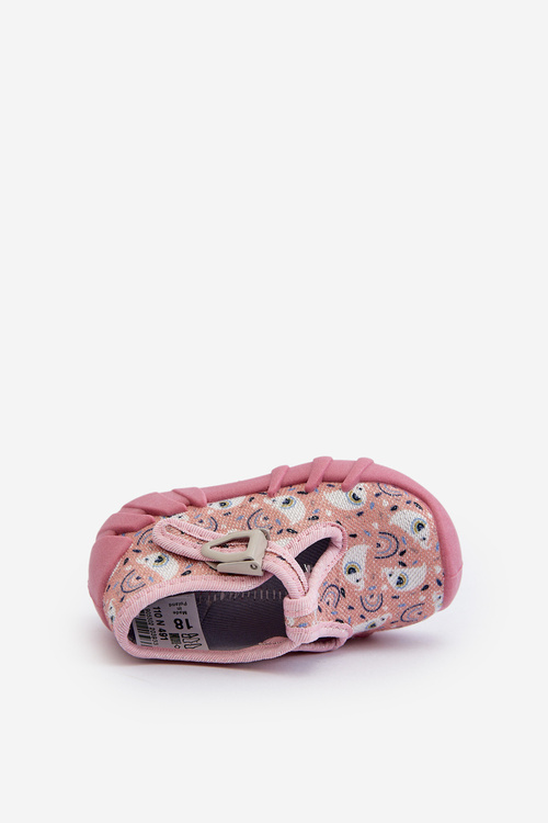 Comfortable children's slippers BEFADO 110N491 Pink