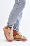 Women's Fur Slippers with Bunny Beige Naveritte