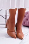 Women's Leather Laura Messi 1979 Camel pumps