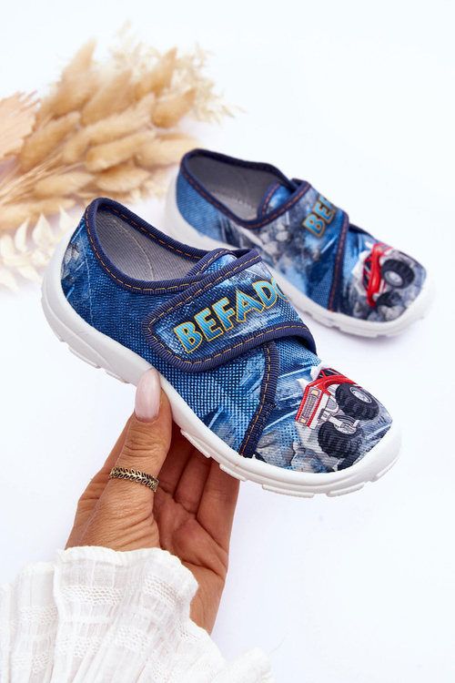 Papcie Chłopięce Niebieskie Befado 974Y507