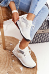 Women’s Sport Shoes Sneakers White-Silver Netta