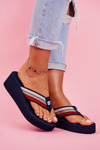 Women's Slides Flip flops Big Star Navy FF274A301