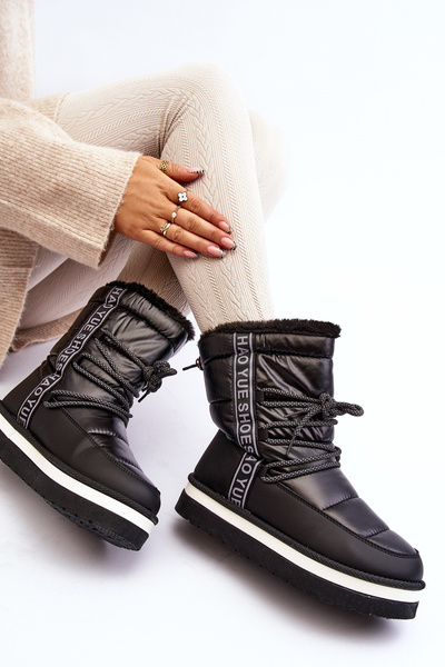 Women's Snow Boots with Black Laces Lilara