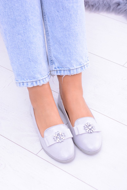 Silver Women's Ballerina Lords Zirconias Rumi