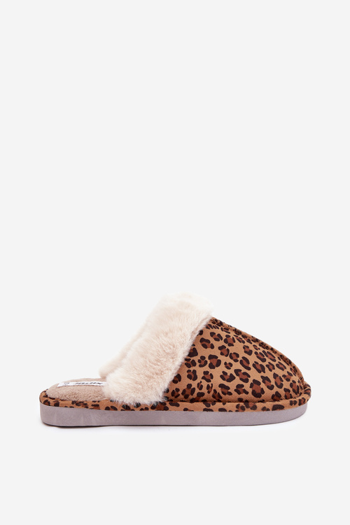 Women's slippers with fur Panterka Aceline