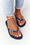 Women's Sliders Flip-Flops Big Star FF274A312 Navy