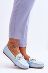 Classic Leather Loafers Light blue Verona