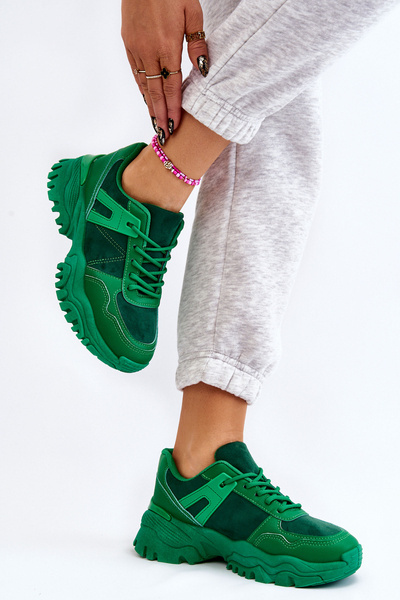 Fashionable Sport Shoes Sneakers Green Frezio