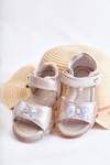 Comfortable Children's Sandals With Decoration Silver Cayo 