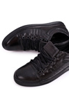 Men's Leather Shoes Trainers BEDNAREK Black