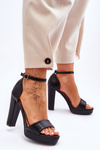 High Heel Sandals Black Mandy