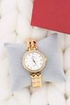 Women's Gold Watch with Bracelet Crystals