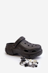 Foam Women's Lightweight Slides with Chunky Sole Black Matirra