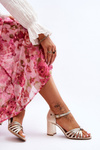 Leather Comfortable Sandals Maciejka 06025-25 Gold