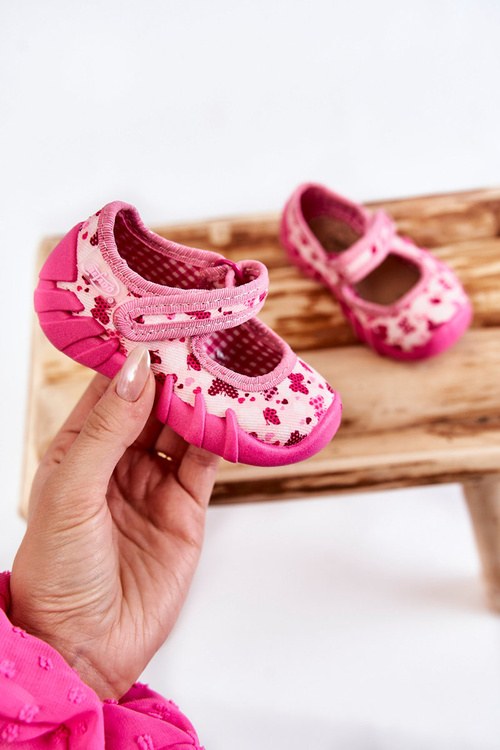 Ballerina Slippers Befado Butterflies 109P257 Pink